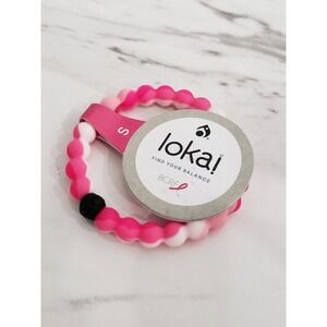 NEW Lokai Bracelet SMALL Bracelet Everest & Dead Sea Water pink white marbled